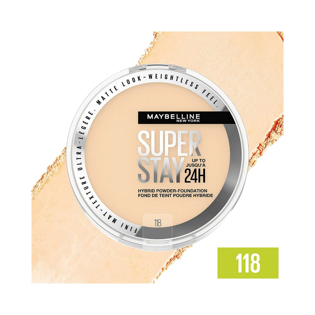 Polvo Compacto Mate Super Stay 24h 6g Maybelline