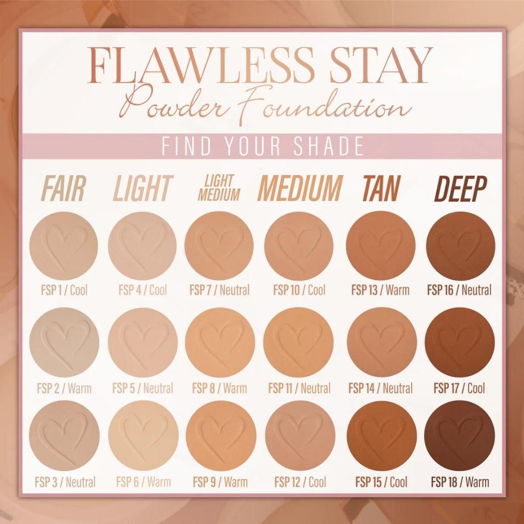 Polvo Base Compacto Flawless Stay 7g  Beauty Creations